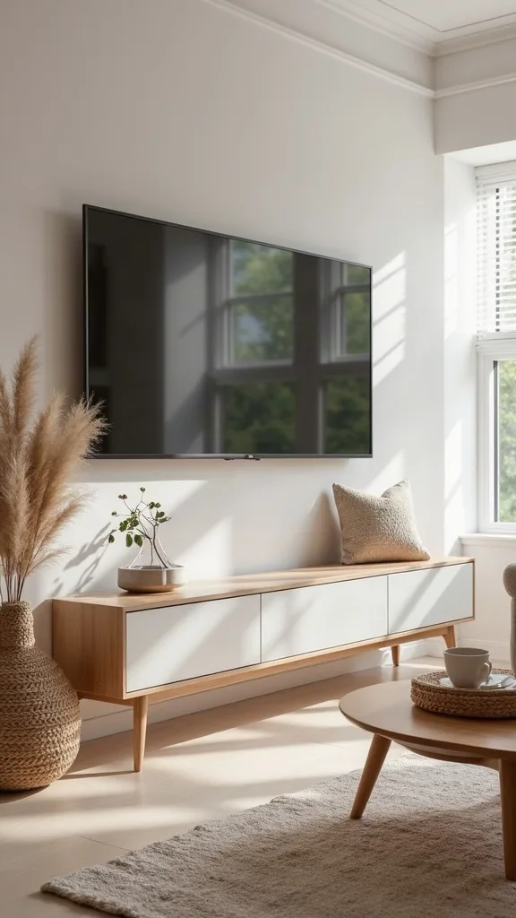 How do you make a TV wall feel less cold on a budget?