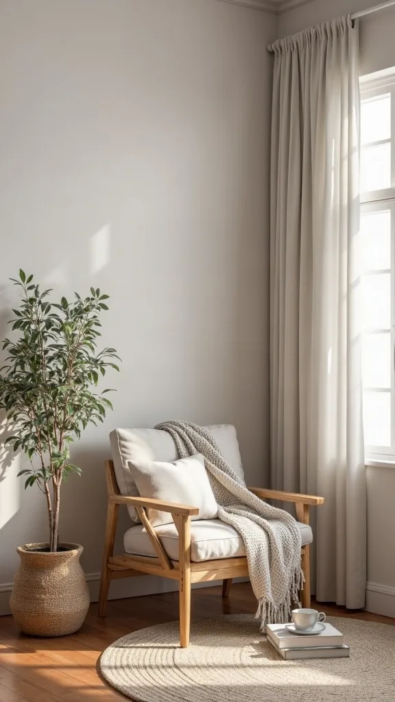 How do you create a cozy reading corner with less than $75?