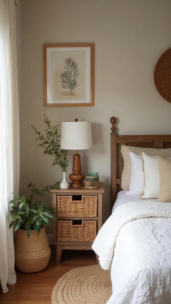 How can I store linens in a small bedroom without a linen closet?