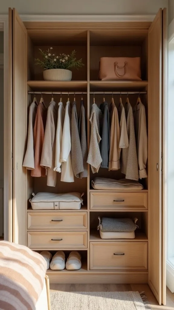What’s a smart way to store bags in a small bedroom closet?
