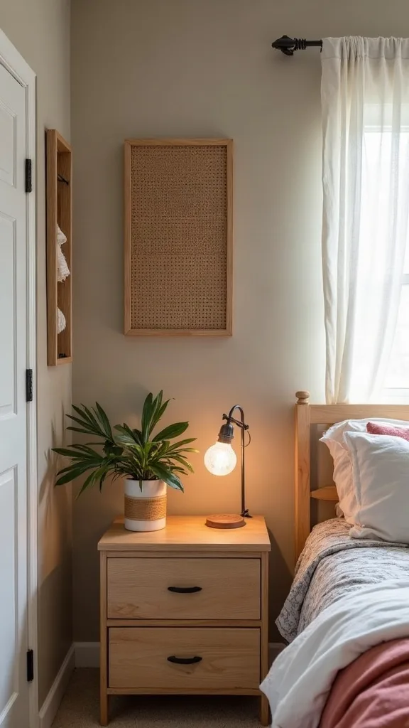 How do I organize a shared small bedroom so both people have space?