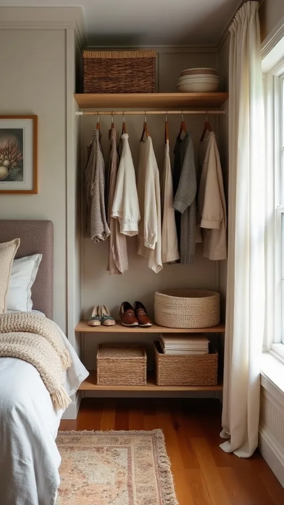 How can I store shoes without a shoe pile taking over the bedroom?