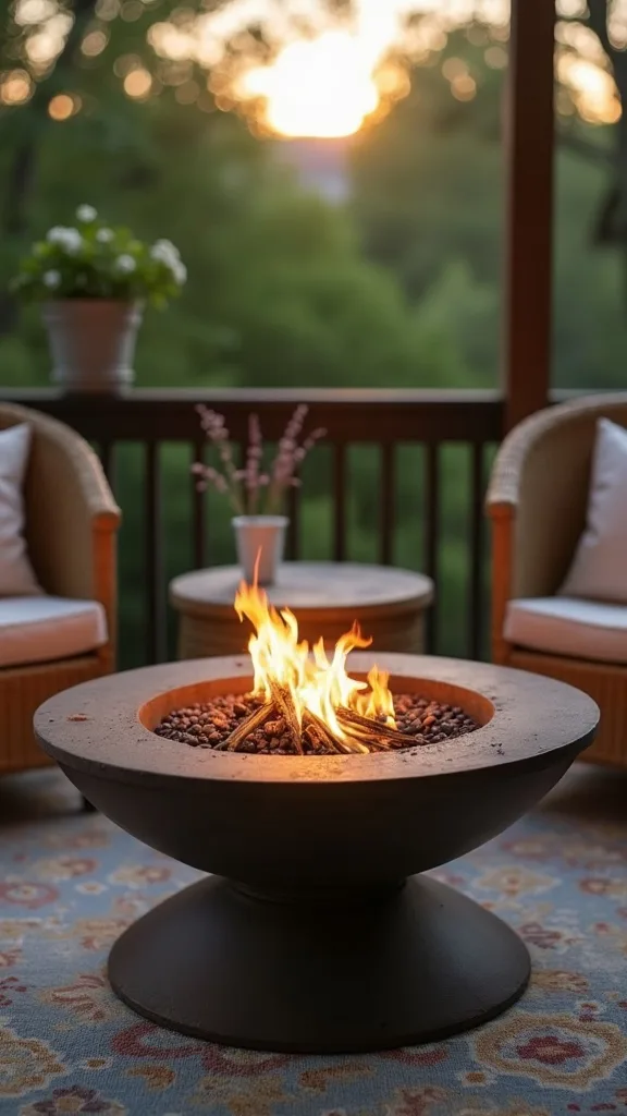 No-grill balcony alternative: a clean propane tabletop flame + s’mores tray