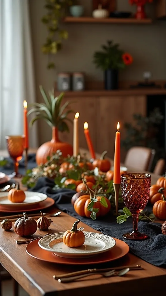 How do you create a Halloween tablescape that still works for weeknight dinners?