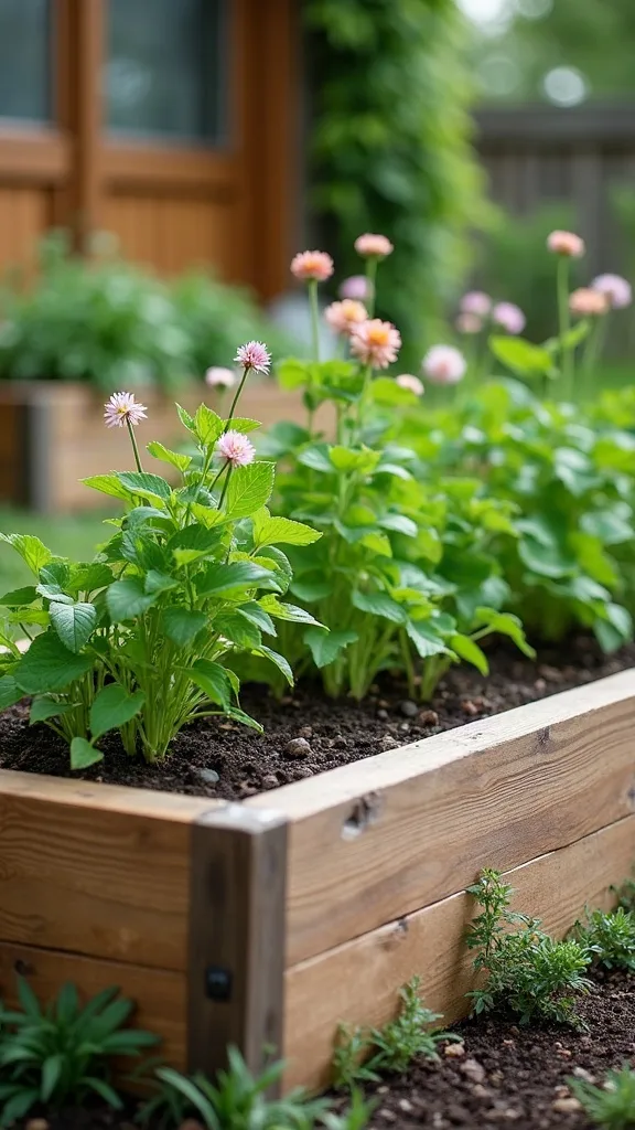 Reclaimed Fence Picket Bed (clean lines from cheap boards)
