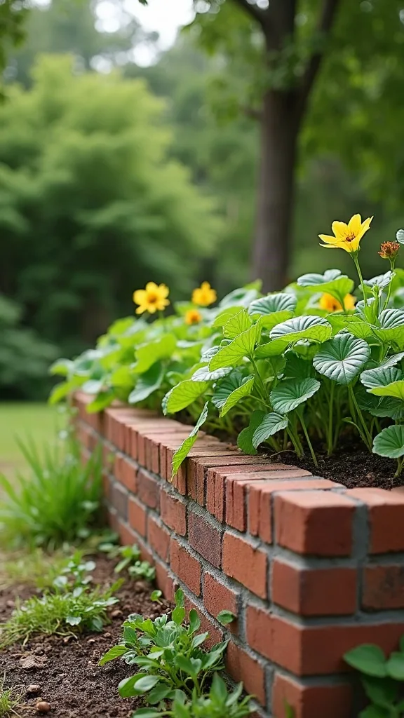 Brick-Edge Raised Bed (the “looks expensive” border trick)