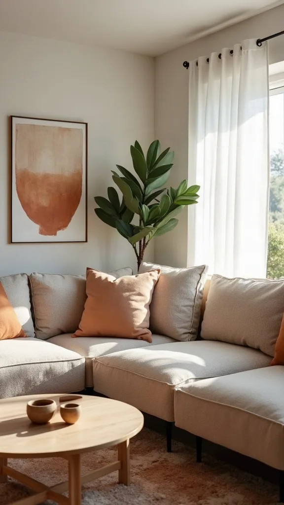 How do you create a cohesive color palette using thrifted finds?