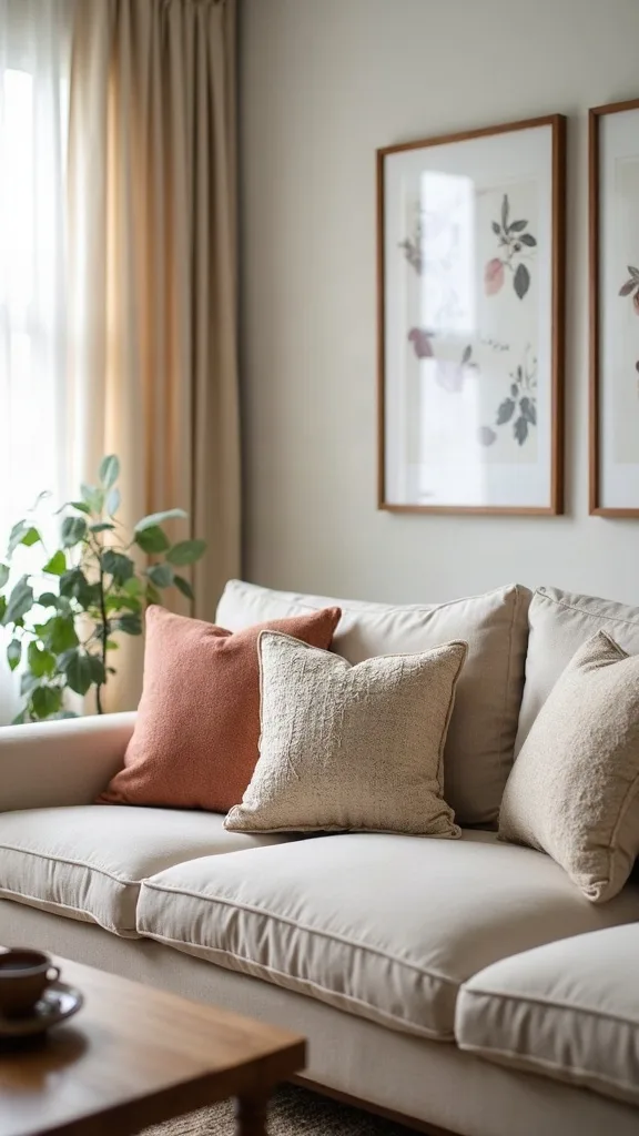 How do you choose throw pillows that look collected, not matchy?