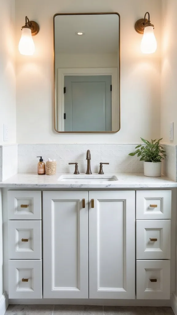 One-day “reset”: clean, re-caulk, re-light, then add one backsplash upgrade