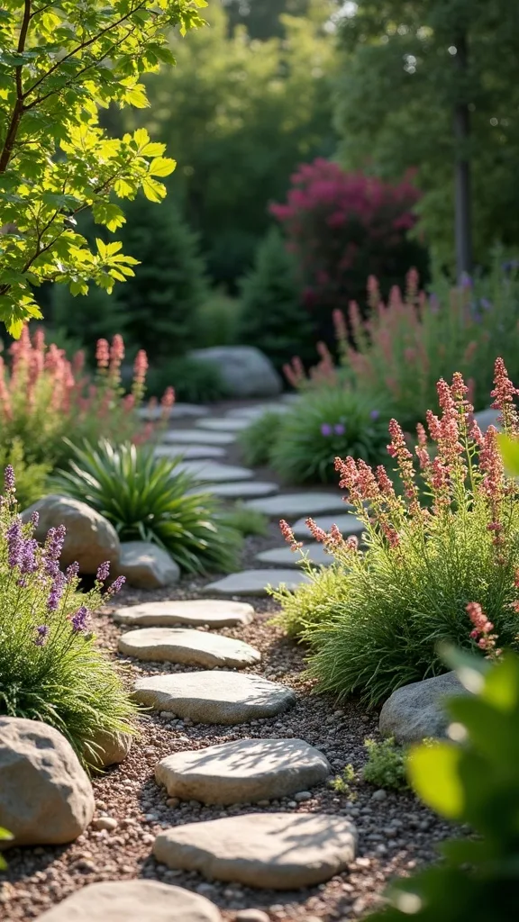 Rock + Drought-Tolerant Layout (less watering, fewer regrets)