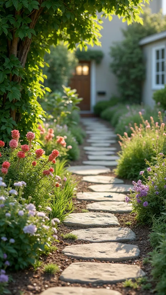 Sidewalk Edge “Drift” Layout (the Pinterest walkway moment)