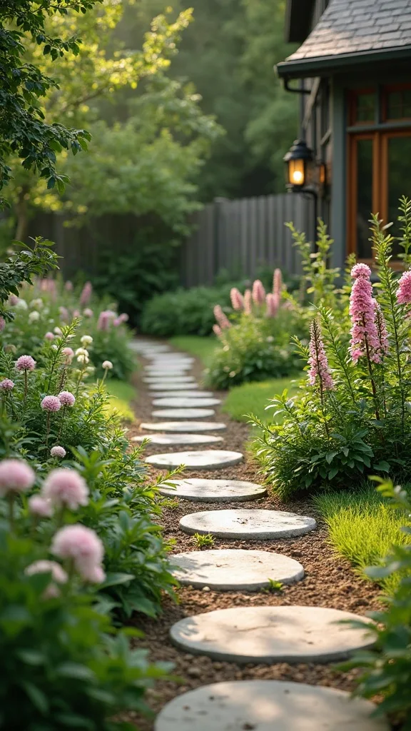 “Pizza Pan” Stepping-Stone Layout (cheap paths that look custom)