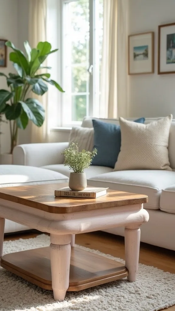 How do I makeover a coffee table so it survives daily use?